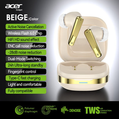 Wireless Earbuds Acer Mini Bluetooth 5.4 with Touch Controls, Call Noise Reduction Mic and Three Colors
