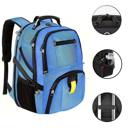 Large Laptop Backpack 50L – Fits 17 Inch Computer, Airline Approved Carry On, 3-Compartment Travel & College Backpack for Men Women | 8