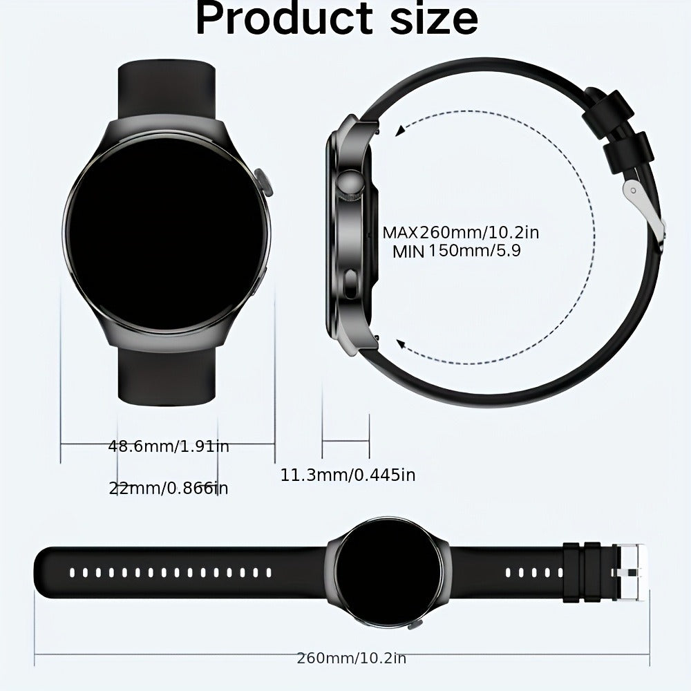 Watch 4 Pro Business Smartwatch for Men & Women, Wireless Calling, Weather Alerts, Music Control, Message Notifications