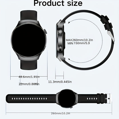 Watch 4 Pro Business Smartwatch for Men & Women, Wireless Calling, Weather Alerts, Music Control, Message Notifications