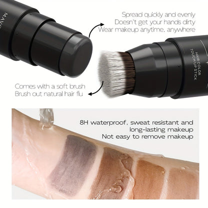 Root Touch-Up Hair Color Pen with Brush Applicator, Instant Gray & White Hair Coverage, Plant Squalane Nourishing Formula