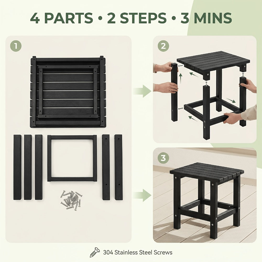 19.68-Inch Oversized Outdoor Side Table, Adirondack Side Table for Patio detail image - detail view 6