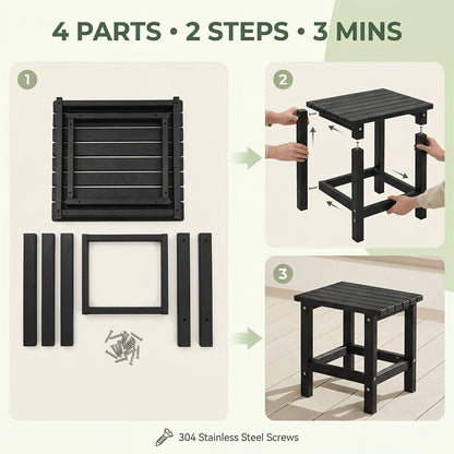 19.68-Inch Oversized Outdoor Side Table, Adirondack Side Table for Patio detail image - detail view 6