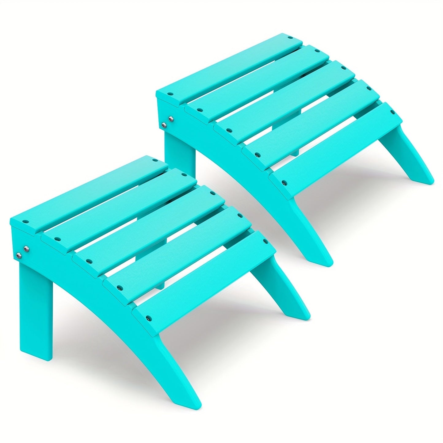 Outdoor Ottoman shown in the Aqua, 2pcs（28 steels） option