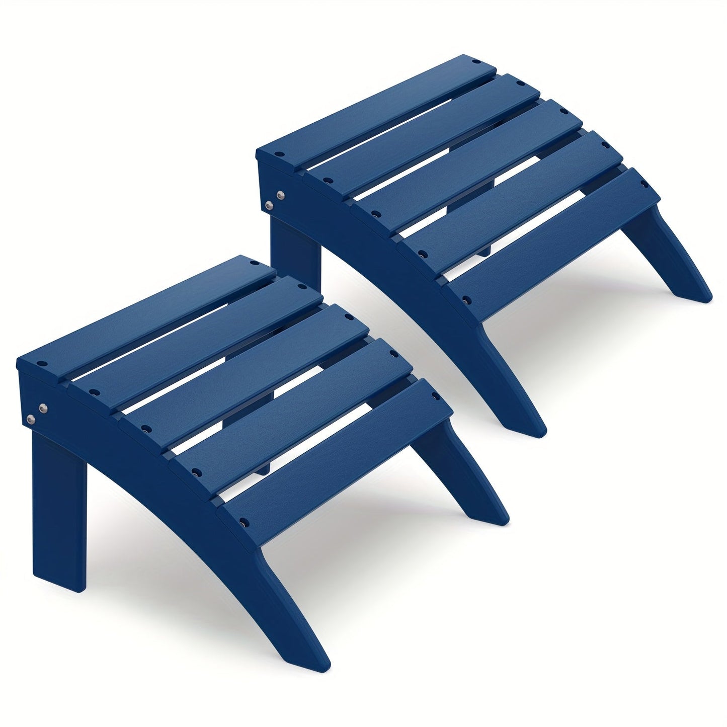 Outdoor Ottoman shown in the Blue, 2pcs（28 steels） option
