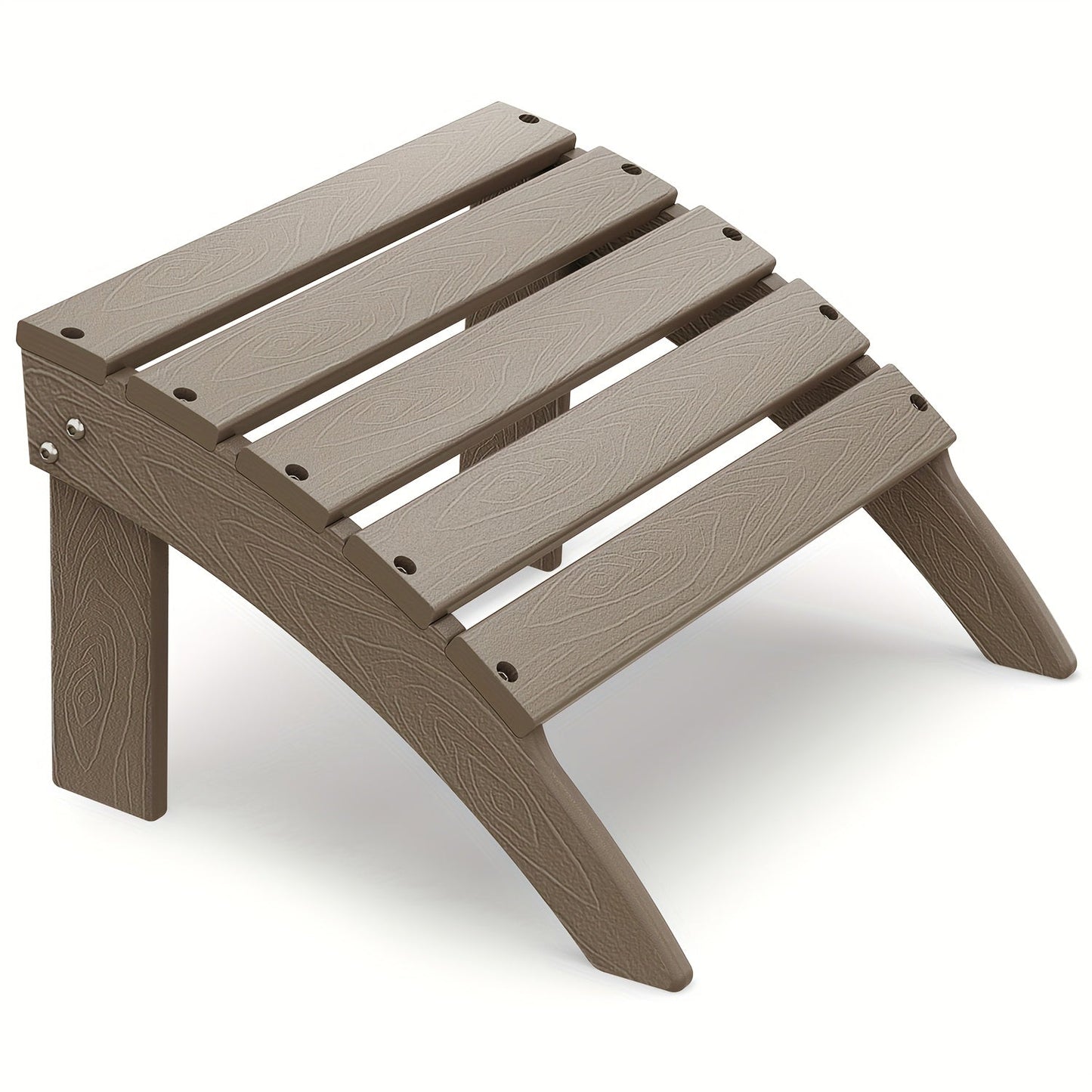 Outdoor Ottoman shown in the Light Brown(grain), 1pc（14 steels） option