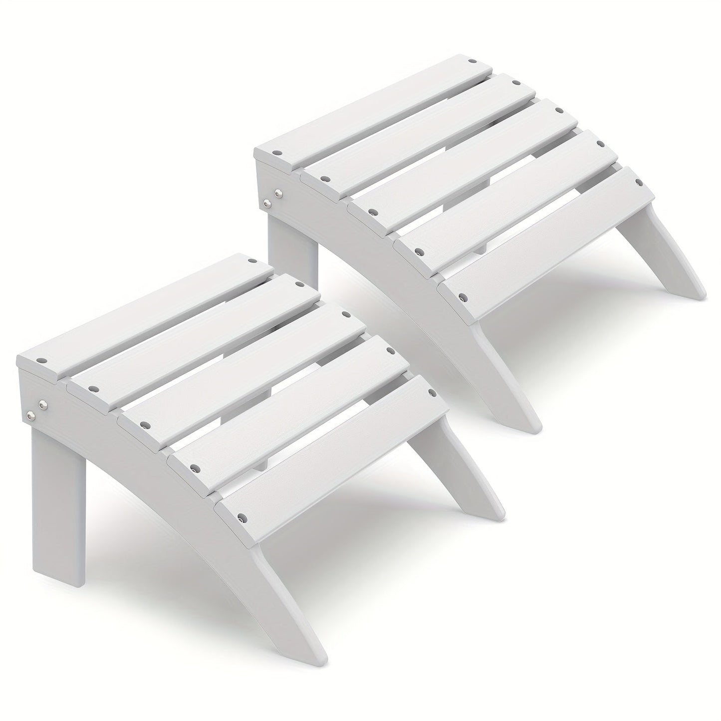 Outdoor Ottoman shown in the White, 2pcs（28 steels） option