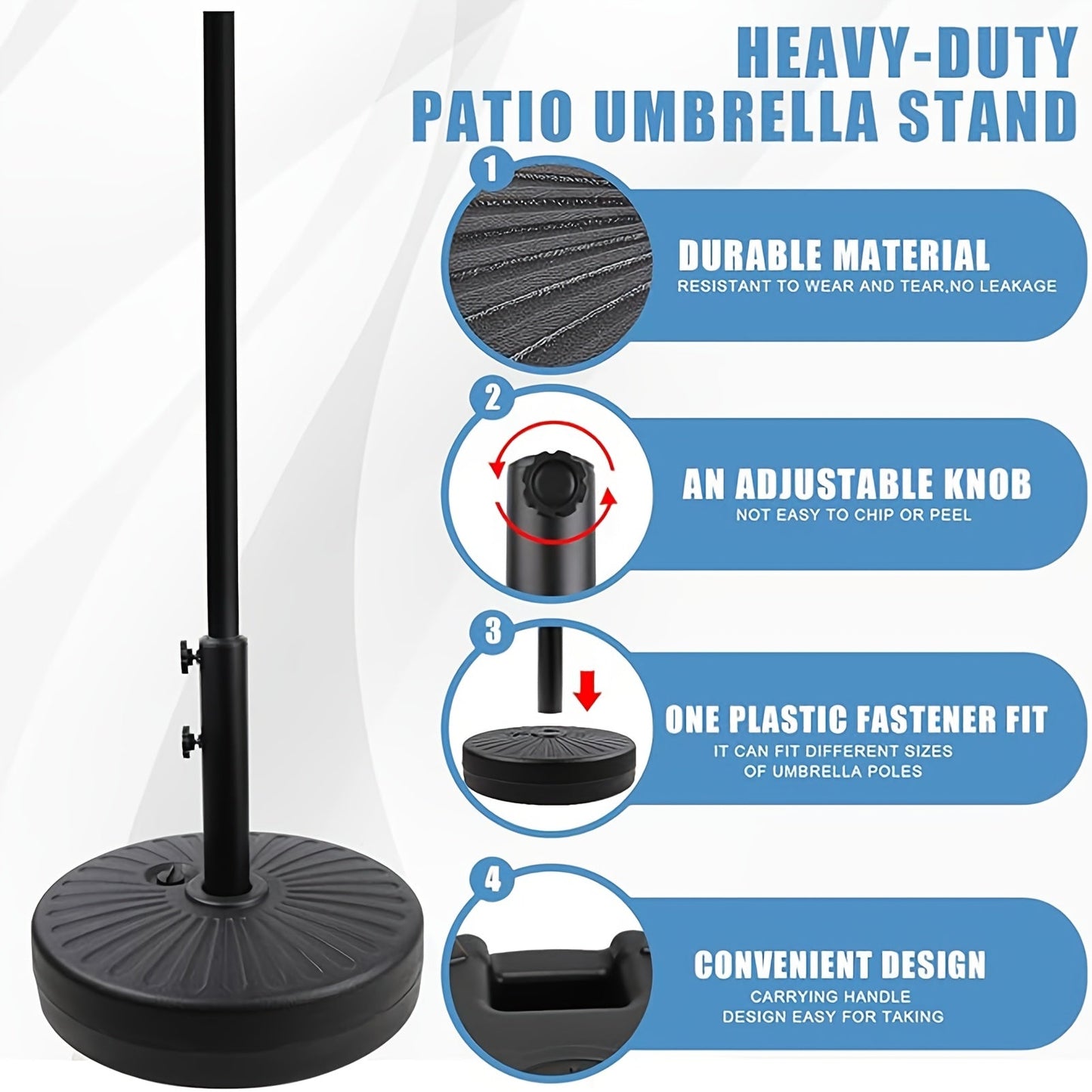 Umbrella Base shown in the 19 In option