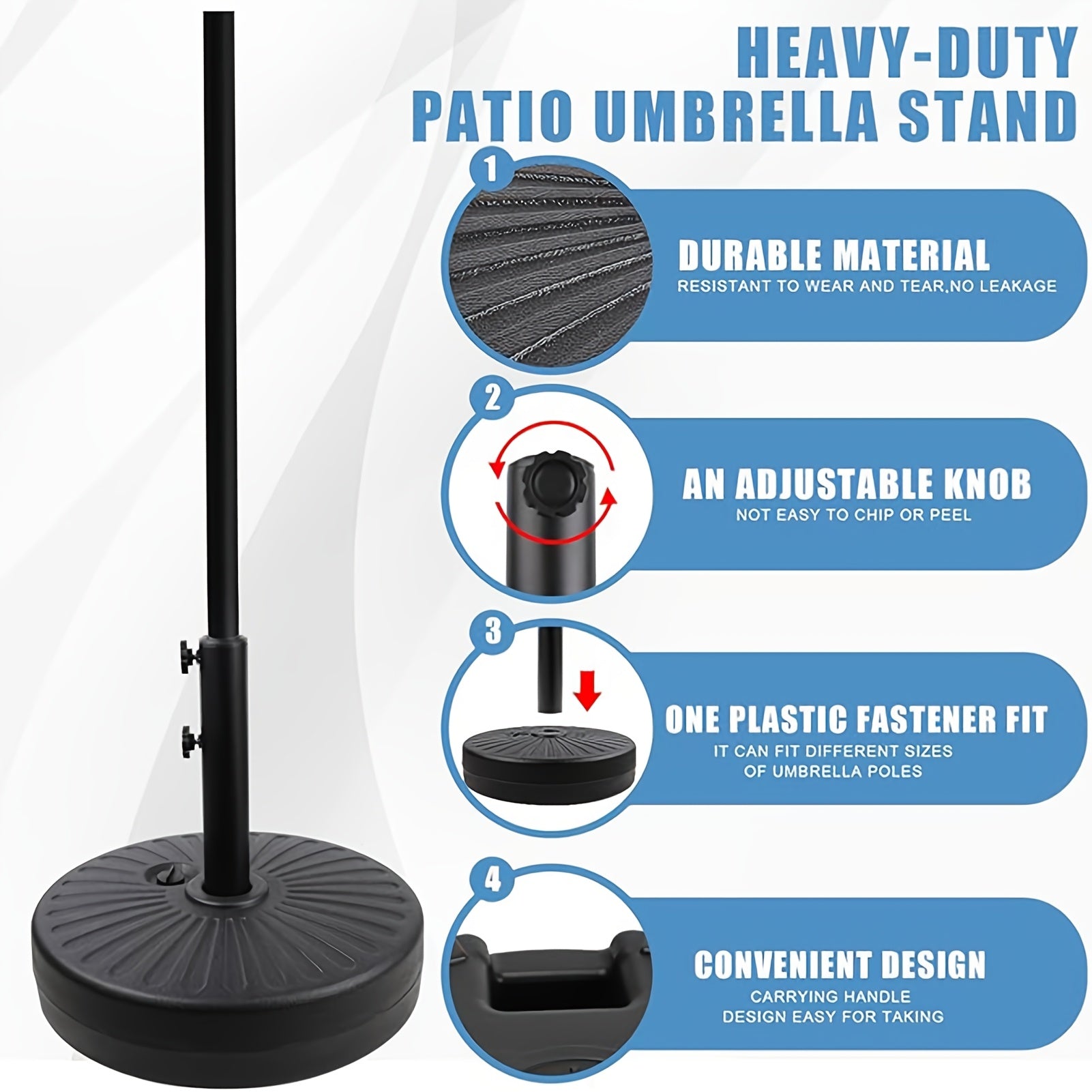 Umbrella Base shown in the 19 In option