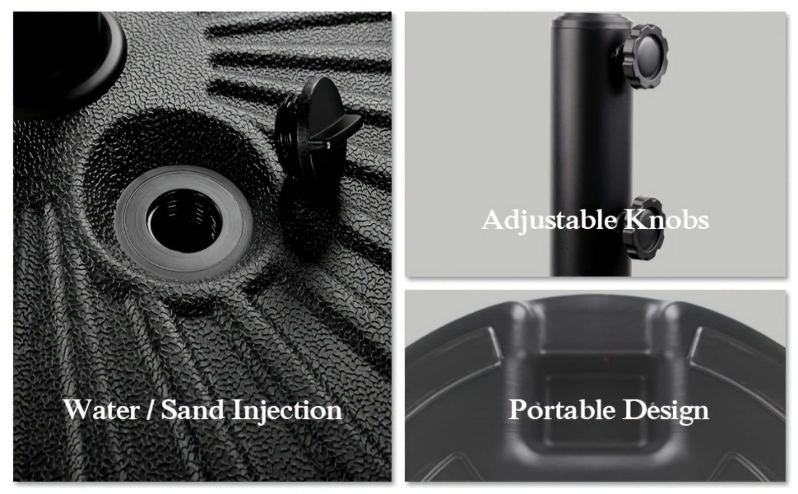 19-Inch Heavy-Duty Umbrella Base for Outdoor Shade and Protection in Patio detail image - detail view 15