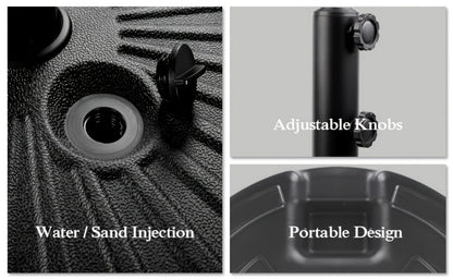 19-Inch Heavy-Duty Umbrella Base for Outdoor Shade and Protection in Patio detail image - detail view 15