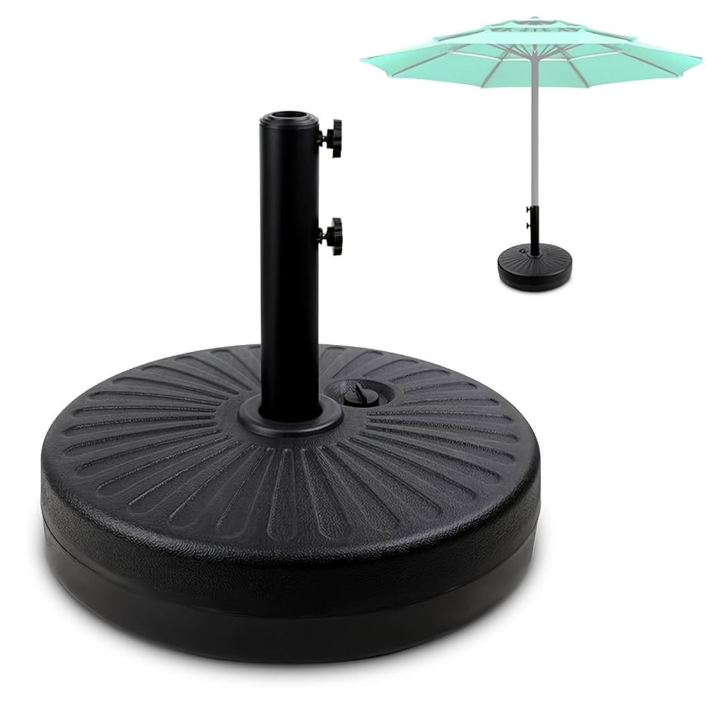 Umbrella Base, Patio 80 Lbs Heavy Duty HDPE Water Sand Fillable Umbrella Stand 19 Inch shown in the main product view