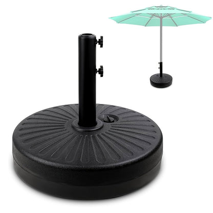 Umbrella Base, Patio 80 Lbs Heavy Duty HDPE Water Sand Fillable Umbrella Stand 19 Inch shown in the main product view