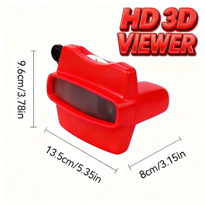 3D Slide Viewer Toy for Kids Ages 3+, Screen-Free Sideshow Projector with Space Ocean Animals Dinosaurs Slides