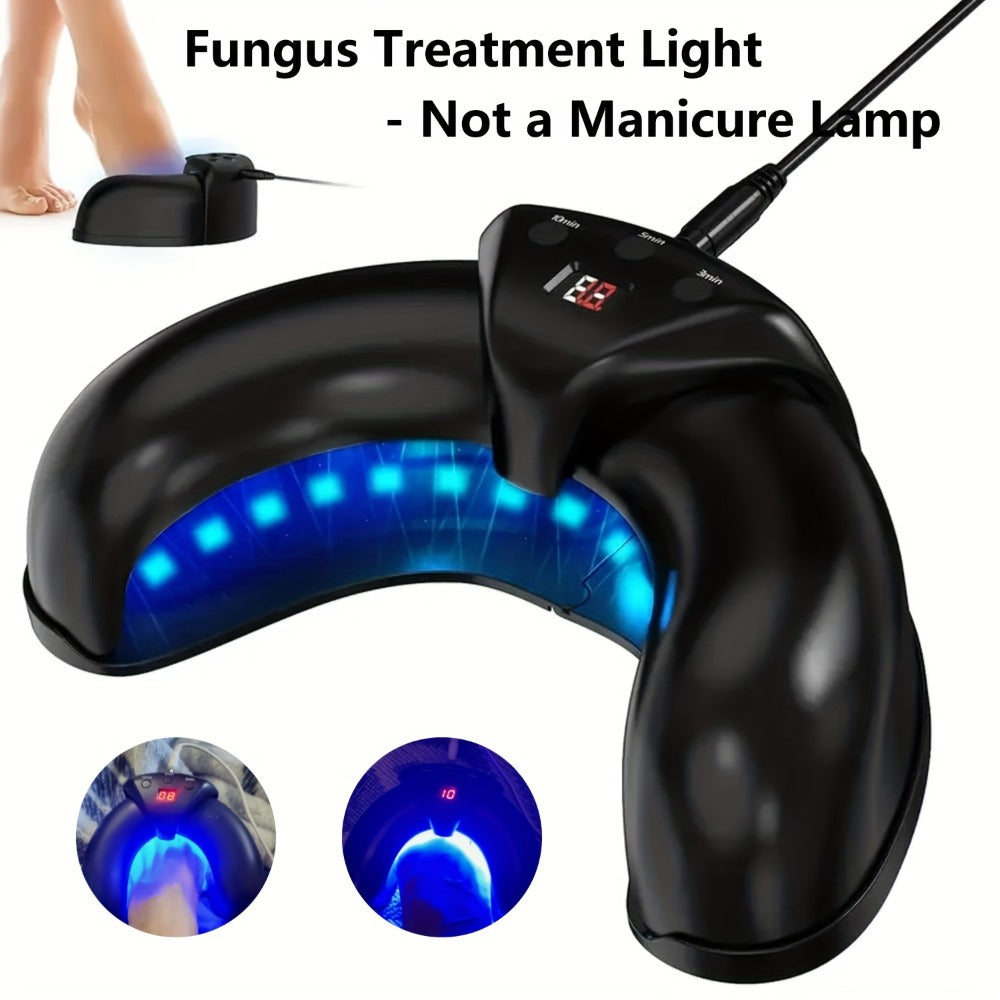 Nail Light Therapy Device FDA Cleared 470nm 910nm Dual Wavelength Toenail Fungus Laser Cleaning Machine for Home and Salon Manicures