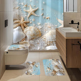 4PCS Shower Curtain Set