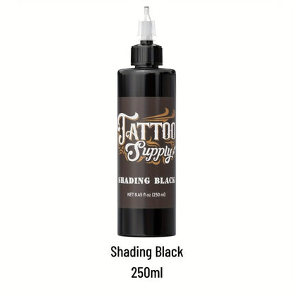 Neebol Super Black Tattoo Ink Darkest Outlining Shading Blending Fade-Resistant Professional Body Art Pigment for Artists & Beginners 100ml