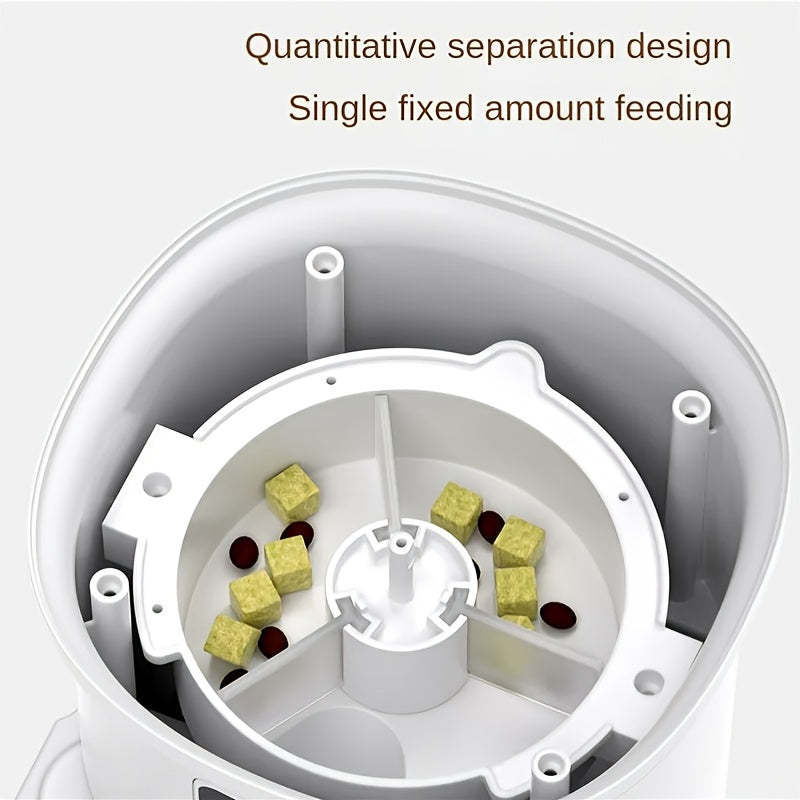 Automatic Pet Feeder with General, WiFi and Upgraded WiFi Models, Detachable Bowl and White Finish
