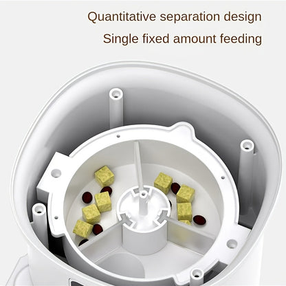 Automatic Pet Feeder with General, WiFi and Upgraded WiFi Models, Detachable Bowl and White Finish
