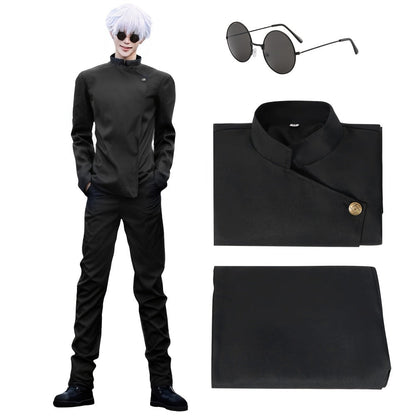 Jujutsu Kaisen Cosplay Costume Uniform, High School Satoru Gojo & Suguru Geto Outfit Set for Men