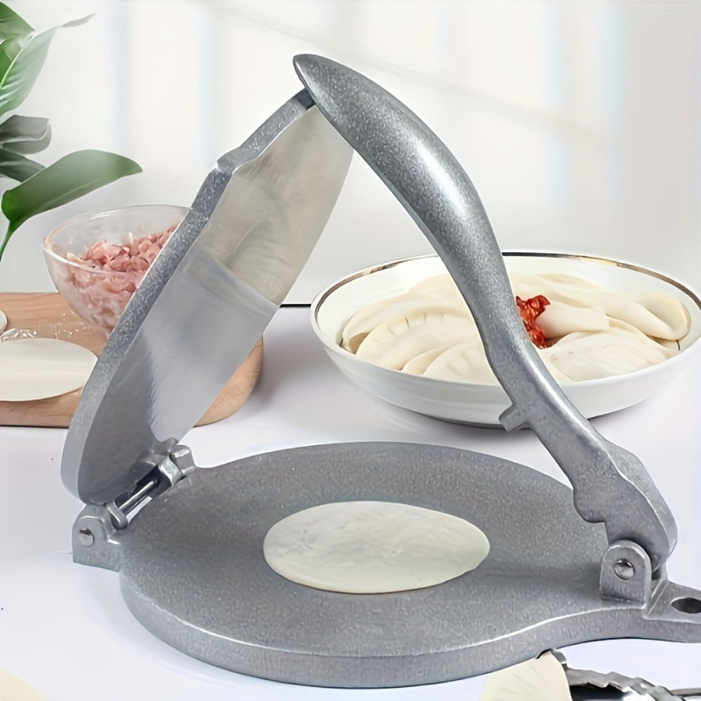 Tortilla Press 8 Inch Aluminum Alloy Adjustable Thickness Tortilladora for Flour Corn for Home Cooking, Dining and Outdoor Meals
