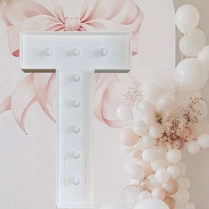 Marquee Letter Lights 3ft LED Light Up Letters for Weddings, Proposals & Celebrations – Cool White Lighted KT Board DIY Display Frame