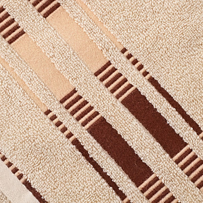 Towel Set 4-Pack Pure Cotton Face Towels in Camel, Beige Yellow or Mixed Colors for Home and Spa