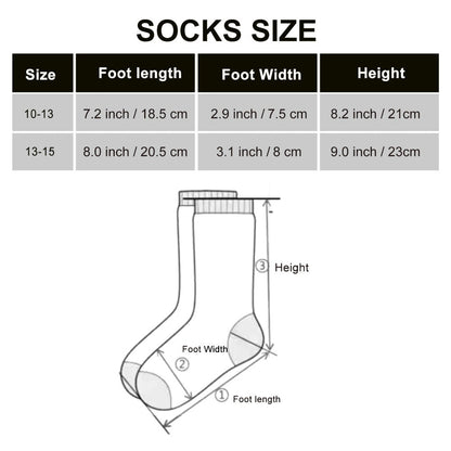 4-Pack Diabetic Socks Men Women Thermal Bamboo Non-Binding Circulation Moisture-Wicking Comfort Socks L XL