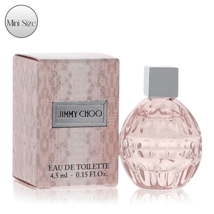 Eau de Toilette Jimmy Choo for Women 4.5ml Mini Bottle with Silver Cap and Pink Presentation Box