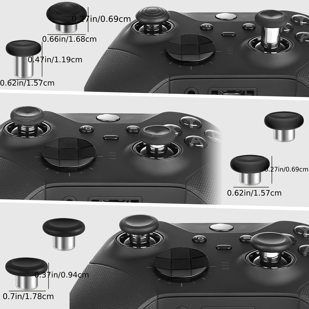 Xbox Elite Controller Series 2 Accessories 13-in-1 Replacement Kit – Paddles Thumbsticks Analog Sticks 2 D-Pads Repair Tool Stainless Steel