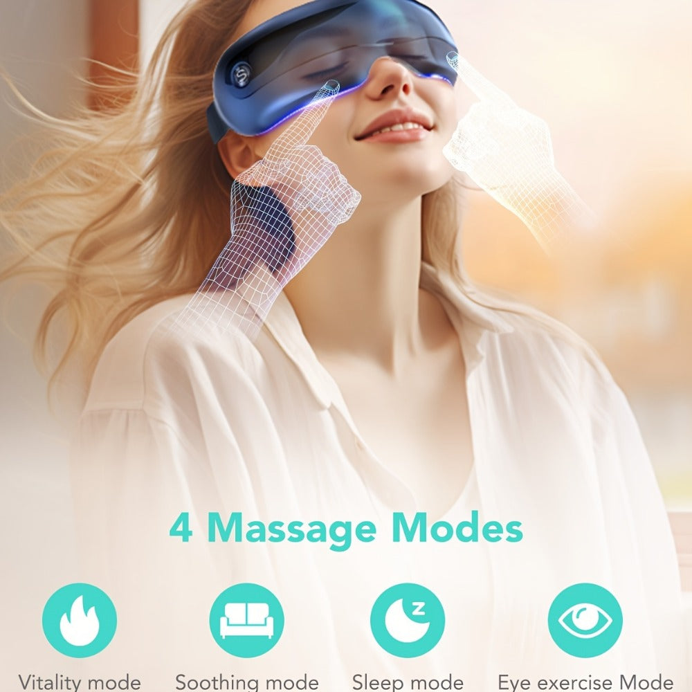 Eye Massager with Heat SKG E3 PRO Portable - Music Playback Built-In Vision Window Eye Relaxation Mask for Eye Strain