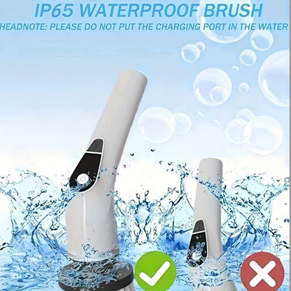Electric Spin Scrubber with 9 Interchangeable Brush Heads 5 Speed Settings & 3 Extendable for Home Cooking, Dining and Outdoor Meals
