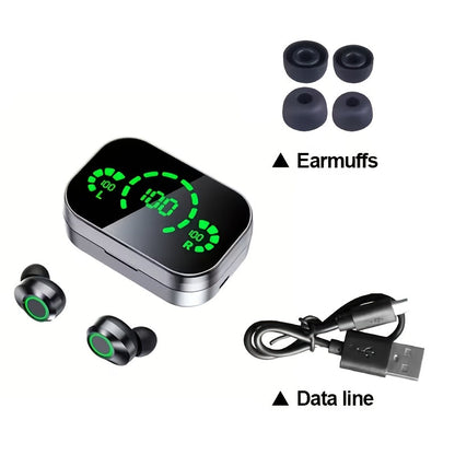 Wireless Earbuds YD03 with Digital Battery Display, IPX4, Touch Control and Type-C Charging