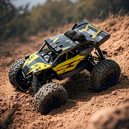 RC Off-Road Truck for Kids Ages 6+, High Speed Remote Control Car Alloy Steel Body Full-Function 4WD Monster Truck Toy for Boys