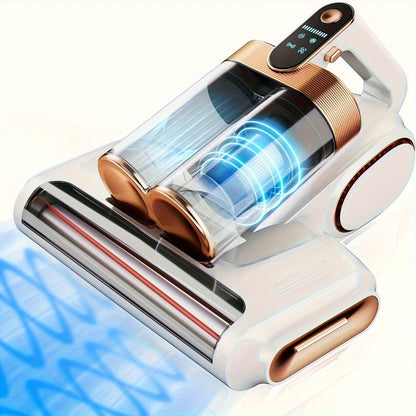 Mattress Vacuum Cleaner Handheld 16kPa Suction with UV Lamp & 80000RPM Soundwave Technology – Portable Dual Cup Bed Vacuum for Dust Mites