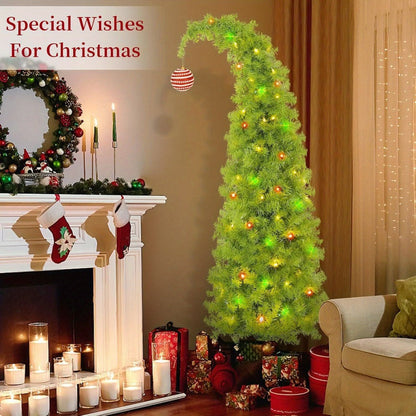 6FT Artificial Christmas Tree with Skirt, Balls & Stand, Flexible Full Christmas Tree Set with Unique Decorations for Home