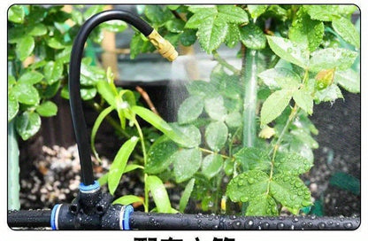 Garden Sprinkler Kit Rotating Copper Nozzle Automatic Irrigation System for Lawn Balcony Misting
