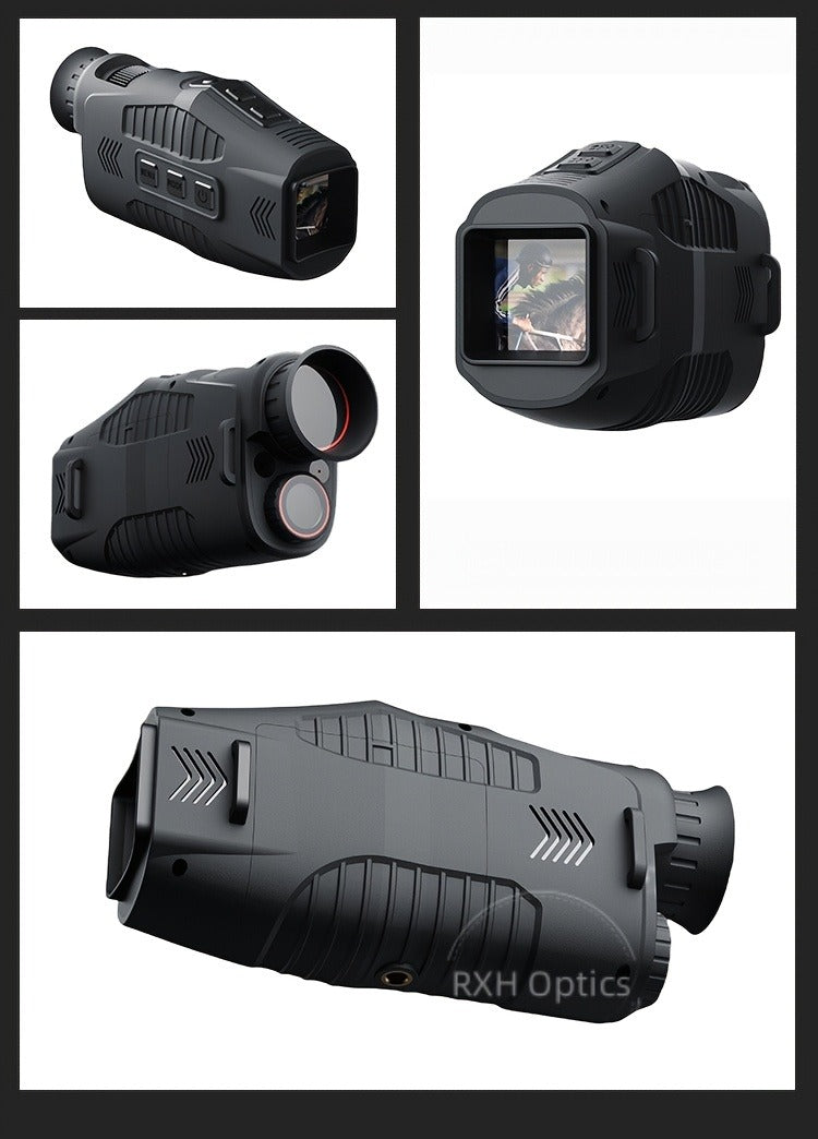 Night Vision Monocular with 850nm IR Illuminator, 5X Digital Zoom 2.5K FHD Camera 1.54" Display, Infrared Night Vision Scope for Hunting
