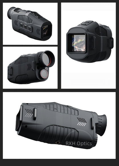 Night Vision Monocular with 850nm IR Illuminator, 5X Digital Zoom 2.5K FHD Camera 1.54" Display, Infrared Night Vision Scope for Hunting