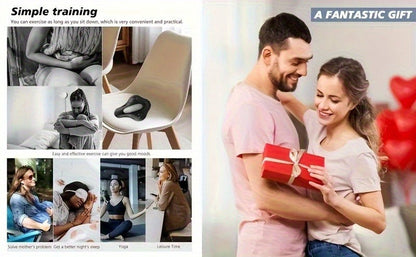 Pelvic Floor Trainer Electric Massage Cushion – 6 Vibration Modes, Wireless Rechargeable, Hip & Leg Muscle Training for Men Women