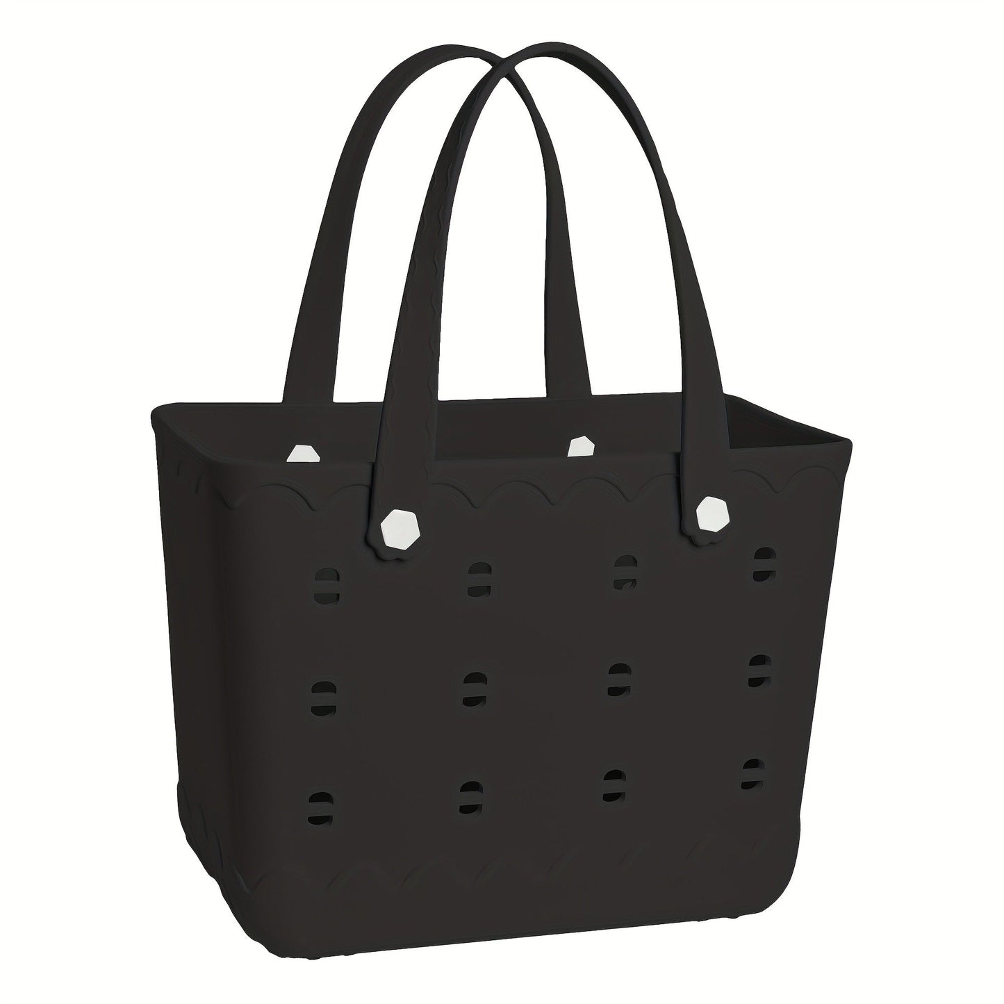 Beach Tote Bag for Women, Large Shoulder Handbag for Travel Vacation Fruits Flowers Drinks, M & L