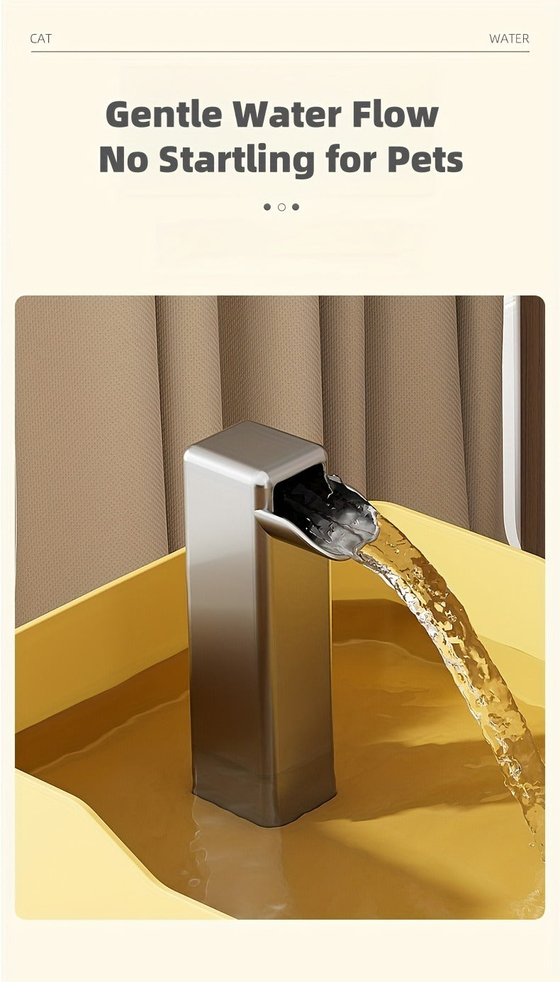 Pet Water Fountain Automatic 4-Stage Filtration – Ultra-Quiet USB Powered Circulating Fresh Water Dispenser with Visible Water Level Window