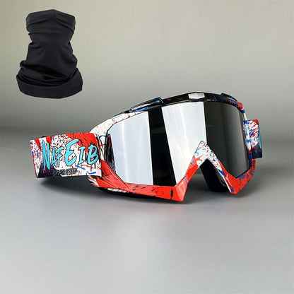 Ski Goggles Set with Black Headband – TPU Frame PC Lens Mirror Coating, Thick Foam Pad, Adjustable Strap, 28+ Color Styles