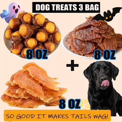 Freeze-Dried Dog Treats Assorted Pack – High Protein Chicken Duck & Egg Yolk Chews, Grain-Free Natural Training Rewards