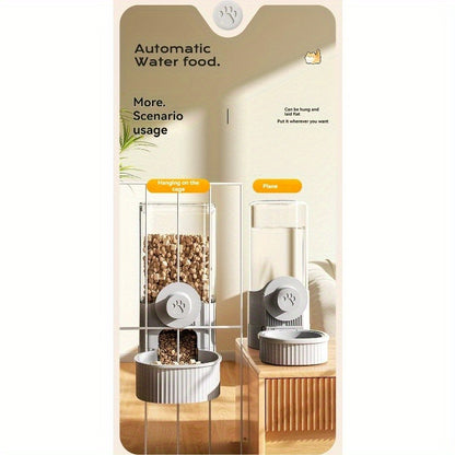Hanging Cage Pet Water Dispenser & Automatic Feeder – No-Drip Gravity Feed Bowl for Rabbits, Guinea Pigs, Hamsters & Small Animals |