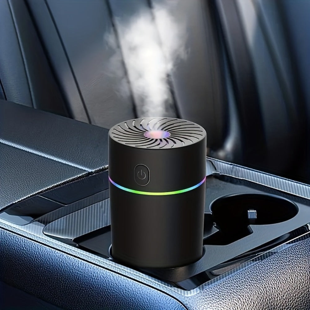 USB Cool Mist Humidifier with Color-Changing Night Light, Portable Desktop Car Aromatherapy Humidifier Nano Fine Mist Facial Steamer