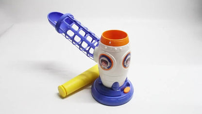 Kids Baseball Pitching Machine Toy Set, Children's Baseball Trainer with Bat, Ball Machine & 10 Balls