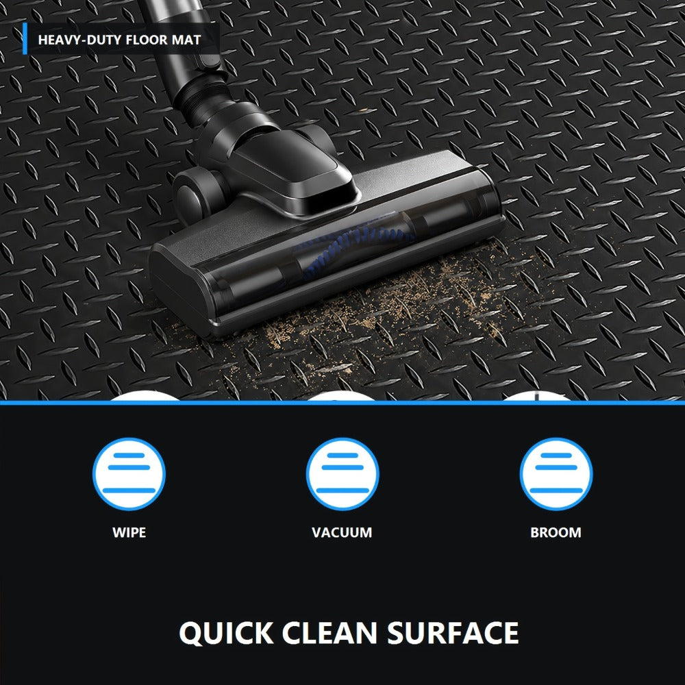 Garage Floor Mat Diamond Plate – 2.8mm Heavy Duty Parking Mat, Water & Stain Resistant Floor Runner for Garage