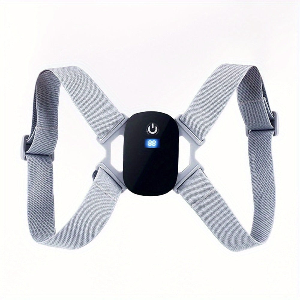 Smart Posture Corrector with Vibration Alert, Wireless Rechargeable Posture Trainer & Back Support Belt for Men Women