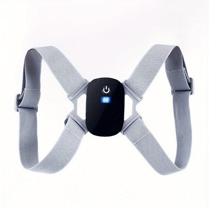 Smart Posture Corrector with Vibration Alert, Wireless Rechargeable Posture Trainer & Back Support Belt for Men Women